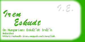 iren eskudt business card